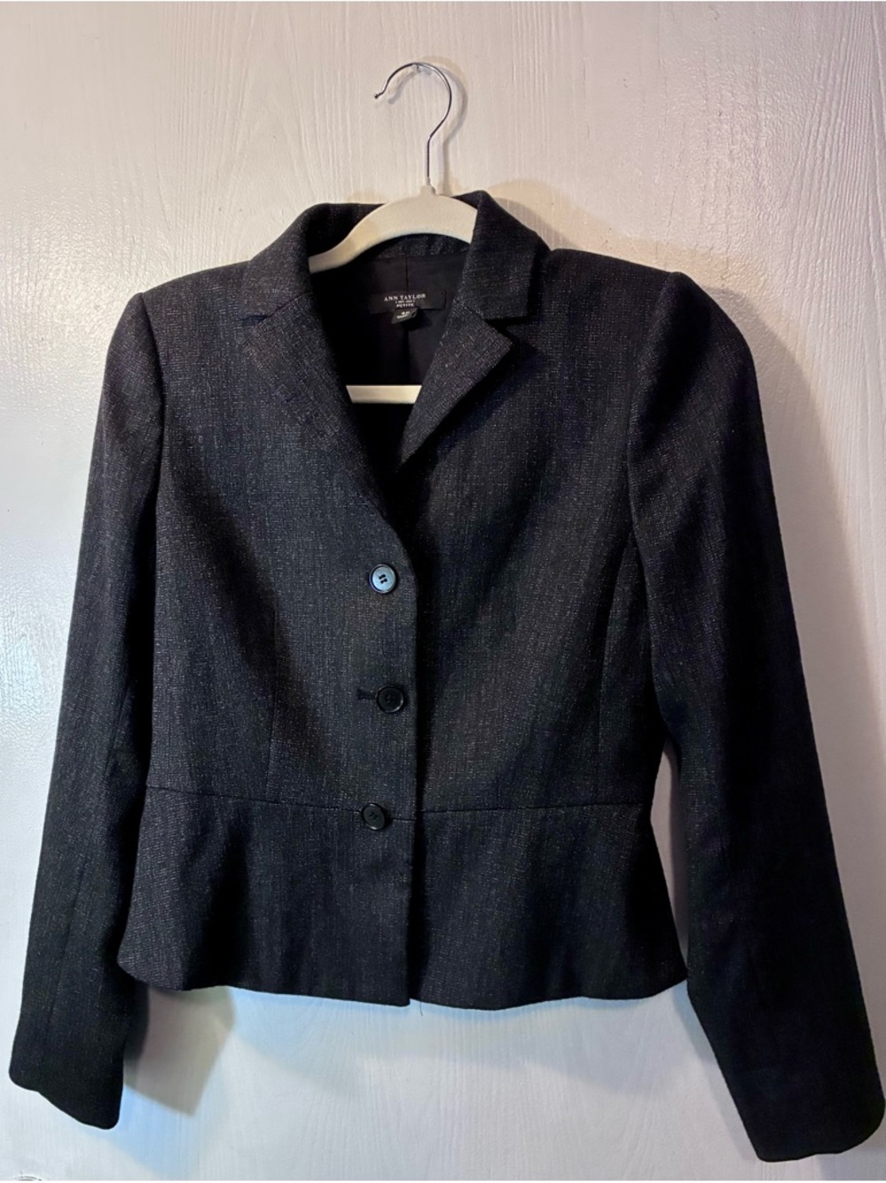 Ann Taylor Black Tailored Blazer Jacket